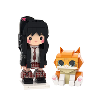 Blocs de construction en plastique ABS personnalisés YILI, jouets DIY, figurines de chat et de chien personnalisées avec photo, mini-set cadeau