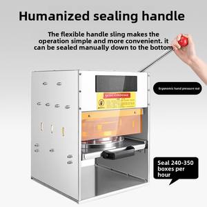 半自動テーブルトップ食品誘導熱シーラーアルミボウルシーラーカップホイルトレイシール機 - Product Image 2