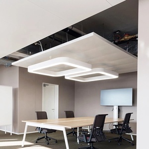 Hlinear L6080-B-900 Serie Belief Lampada Lineare Curva, Luci Pendenti Quadrate da Soffitto, Lampada LED Moderna Rettangolare da Soffitto - Product Image 4