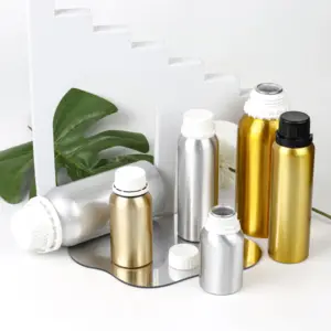 Top Sale 50ml 100ml 150ml 200ml 250ml 2000ml Essential Oil Bottle Aluminum Bottle With Anti Theft Cover
