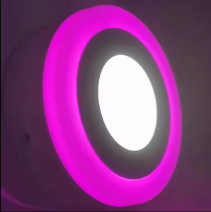 RGB điều khiển từ xa thiết kế hiện đại bề mặt gắn 3 + 3W Vòng LED Downlight hai màu nhôm bảng điều chỉnh - Product Image 1