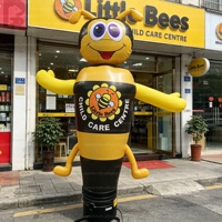 Modèle publicitaire gonflable géant attrayant en forme d'abeille avec logo personnalisé, pour exposition/vente au détail