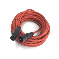 10 pieds 3 mètres câble Microphone XLR mâle à XLR femelle câble noir 90 degrés Angle coude Instrument guitare 3PIN