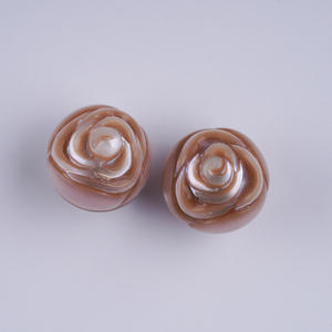 Perles baroques d'eau douce blanches naturelles 11-14 mm avec trous, accessoire de bijouterie DIY, planche avec couleur sur la planche - Product Image 5