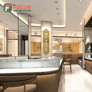 Vitrine à bijoux en bois, vitrine murale pour bijoux, vitrine de luxe avec éclairage LED - Product Image 3