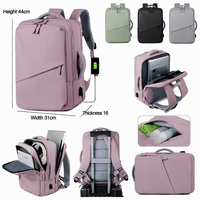 Sac à dos pour ordinateur portable professionnel en tissu Oxford imperméable avec logo personnalisé, 15,6 pouces, chargement USB, directement de l'usine