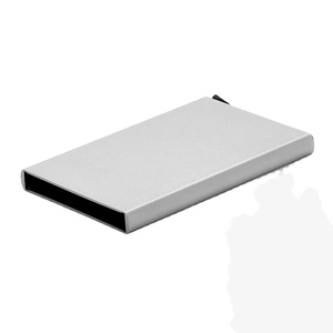 Portacarte di Credito Sottile Anti-RFID per Uomo e Donna, Custodia in Metallo per Carte d'Identità e Banconote - Product Image 5