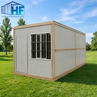 Maison conteneur pliable moderne à énergie solaire de 20 à 40 pieds, étanche, pour les secours en cas de catastrophe, directement de l'usine, à faible coût