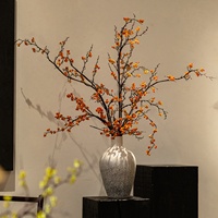 Rangkaian Bunga Wisteria Buatan Realistis Mewah Ringan Berkualitas Tinggi Buket Kering Premium Dekorasi Ruang Tamu Gaya Wabi-Sabi