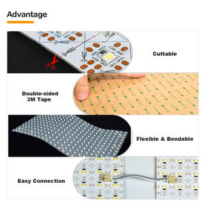 Perfect 480*240mm 2700K/3000K/ 4000K/6500K Flexible <b>LED</b> Panel Sheet DC24V Surface <b>Diffuser</b> Backlighting Sheet Panel <b>LED</b> Light - Product Image 5
