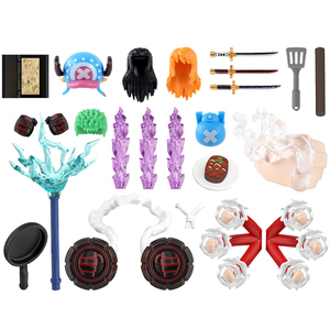 WM6193 Anime One Piece Tony Tony Chopper Roronoa Zoro Monkey D. Luffy Sanji Nami Nico Robin Mini Blocchi da Costruzione Giocattoli per Bambini - Product Image 1
