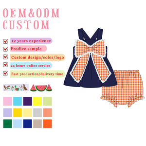 Set di abbigliamento <span class=keywords><strong>Boutique</strong></span> per bambini stile calcio per ragazze abiti da donna con nome personalizzato popolare <span class=keywords><strong>Boutique</strong></span> due pezzi con volant set per ragazze - Product Image 2