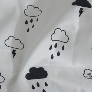Lenzuolo con Angoli per Culla <span class=keywords><strong>Neonato</strong></span>, Biancheria da Letto per Bambini, Copriletto in Puro Cotone, Lenzuolo per Bambini Piccoli con Motivo a Nuvole e Raso - Product Image 5