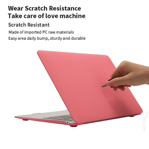เคสแล็ปท็อปพลาสติกเรียบสีครีมสำหรับ MacBook Air Pro Retina 11 <span class=keywords><strong>12</strong></span> 13 15สำหรับ Mac 13.3 16.2นิ้วพร้อมทัชบาร์ A2337 A2338 - Product Image 3