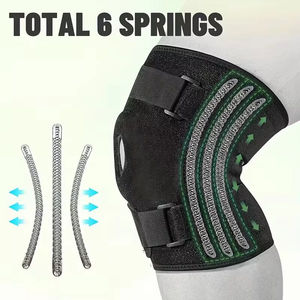 Genouillère articulée réglable en néoprène avec soutien rotulien ouvert pour la protection des ménisques et des entorses sportives - Product Image 4