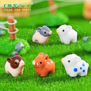 Figurines de cochons mignons pour le commerce extérieur, décorations de jardinage DIY, accessoires pour sacs surprises - Product Image 2