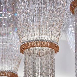 Lampadario di cristallo di lusso moderno personalizzato per la Lobby dell'hotel Non Standard Duplex edificio aziendale luci regolabili in altezza - Product Image 3