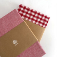 Parure de Lit en Coton Lavé Teint en Fil, Style Carreaux Vichy, Douillette, Simple et Classique, 100% Coton 40S
