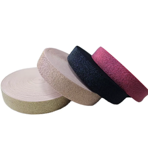 Dây đeo cổ tay thoáng khí vải Tùy chỉnh màu Nylon Polyester dệt <span class=keywords><strong>lurex</strong></span> kim loại đàn hồi cho váy - Product Image 2