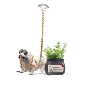 Bully Dog Car Ornament Resin Cartoon Decor Vehicle Center Console Decoration - Product Image 5