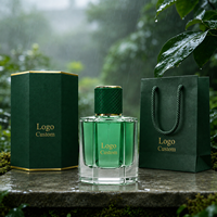 Set Botol Parfum Mewah 30ml 50ml 100ml dengan Logo Custom, Kotak, dan Tas, Kemasan Parfum Kaca Premium untuk Brand
