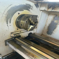 Tour à métaux d'occasion 6180B de fabrication chinoise avec moteur, changement d'outil rapide conventionnel, 4 mètres, robuste, universel