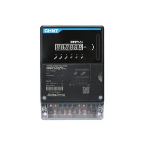 Compteur d'énergie prépayé à haute précision à quatre fils Chint DTSY666, <span class=keywords><strong>carte</strong></span> intelligente pour l'ingénierie de l'eau et de l'électricité - Product Image 1