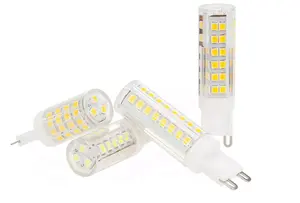 Cápsula de led 230v g9, lâmpadas de milho de cerâmica 3w 5w 7w luzes de cristal