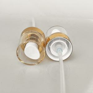 หรูหราระดับไฮเอนด์20/400 24/400 Airglass บาง Refil ปั๊มครีมมันวาวสีทอง + ฝาครอบที่ชัดเจน - Product Image 3