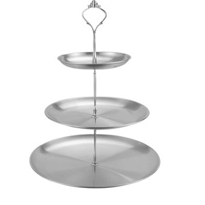 Bandeja de Servir de Acero Inoxidable de 2 y 3 Niveles, Apta para Lavavajillas, para Frutas, Dulces, Pasteles, Postres y Almacenamiento Doméstico - Product Image 4