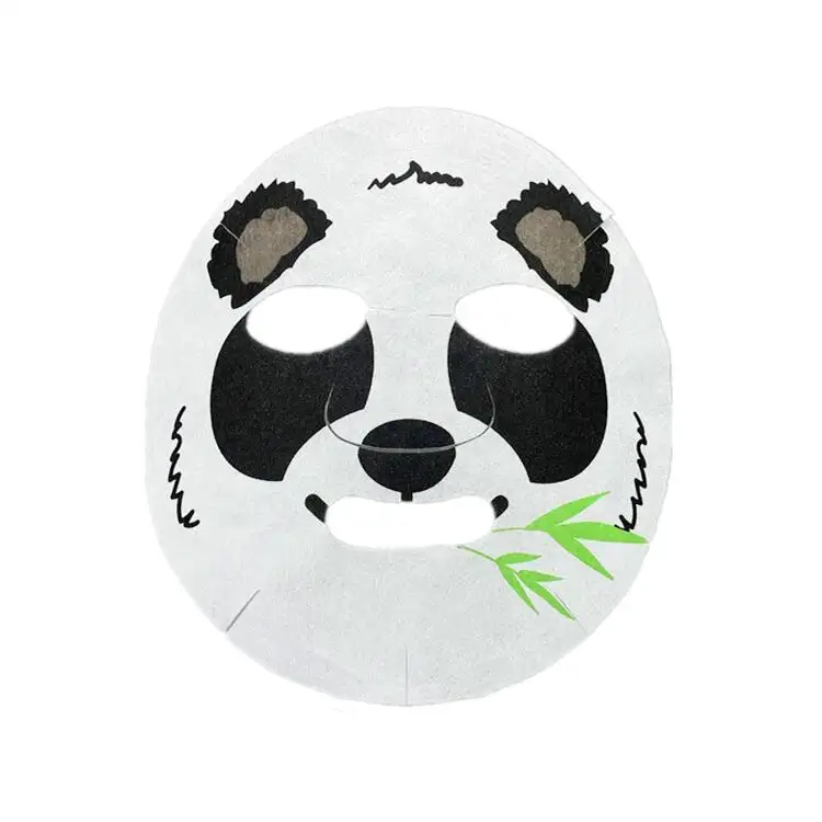 Factory Supply Customer Designed Cartoon Printed Plant Fiber Sheet mask non Woven Dry Facial Mask Sheet
