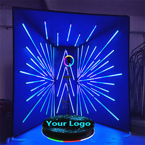 Factory Direct 360 Wireless Selfie Photo Booth 5 People Smartphones iPad Automatic Rotating <b>Flight</b> <b>Case</b> <b>Aluminum</b> Alloy Remote - Product Image 5