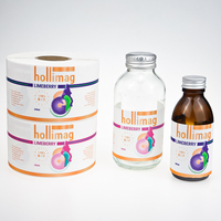 Rollo de vinilo autoadhesivo impermeable, etiqueta adhesiva transparente de Perfume para botella