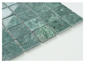 Gạch Khảm Thủy Tinh Màu Xanh Lá Ấn Độ Cho Phòng Tắm Gạch Khảm Tường Ngoài Trời - Product Image 4