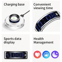 Nuevo Anillo Inteligente SR16 de Acero Inoxidable, Monitor de Actividad Física con Pantalla para Mostrar Número de Llamada Telefónica, Monitorización de Salud