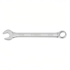 Llave Combinada Fervi de 11/16 Pulgadas Cromada con Acabado Pulido Espejo - Product Image 2