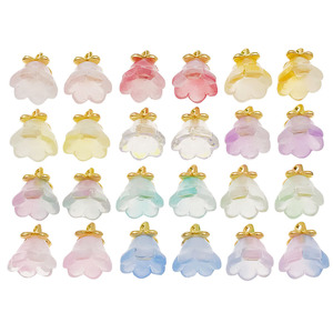 Coloré Transparent Verre Muguet Pendentif DIY Collier Bracelet Bijoux Accessoires - Product Image 5