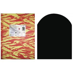 Plataforma de protección de suelo duradera de 80x90 cm para estufa de leña y pellets, plataforma de fitness de tamaño personalizable para uso en gimnasio - Product Image 1