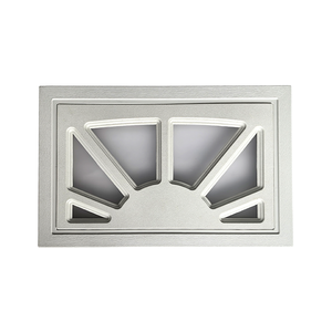 Doğrudan fabrika satış Modern büyük Villa garaj kapısı beşgen Rhomboid küçük pencere dayanıklı plastik kolay vida üreticisi - Product Image 1