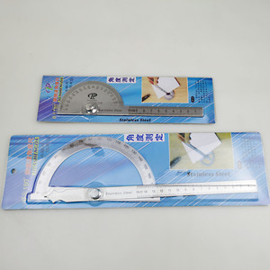 Stainless Steel Angle Ruler 0-180 Degree 10cm 15cm Precision <b>Measuring</b> <b>Tool</b> For Drafting And Construction - Product Image 5