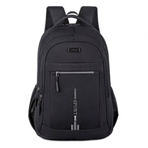 Sac à dos pour ordinateur portable unisexe, élégant et polyvalent, tissu imperméable de haute qualité avec fermeture à glissière pour les voyages et l'école - Product Image 3