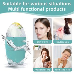 Silicone Ice <b>Cube</b> Mold for Face Beauty Cold Therapy-Reusable Tray UV 2-in-1 Design for Wrinkle Reduction Skin Care Injury Relief - Product Image 4