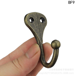 Single Hook Clothes Hook Zinc Alloy <b>Wall</b> Mounted Rustic Wardrobe BF9 62mm Length Anti Corrosion - Product Image 4