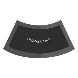 Alfombra de Baño Absorbente de Diatomita Suave en Forma de U, Color Gris Oscuro - Product Image 3