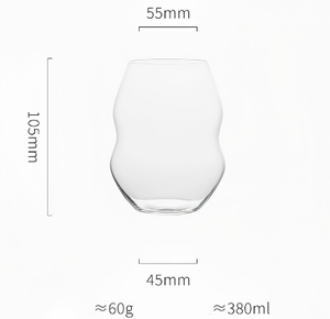<span class=keywords><strong>Verre</strong></span> à double paroi incurvé en cristal, style <span class=keywords><strong>Riedel</strong></span>, pour vin, whisky, bière, <span class=keywords><strong>verre</strong></span> à boire unique en forme de gourde pour bar et maison - Product Image 6