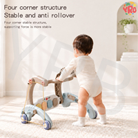Nouveau design : Centre d'activités 10-en-1 pour bébé, transformable en trotteur, balançoire, tapis de jeu, porteur et table d'éveil, de la naissance à la petite enfance