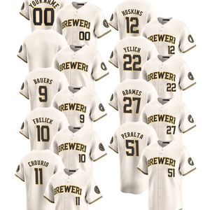Shorts de baseball Milwaukee Home Limited pour hommes, taille plus, 2025, vêtements personnalisés, uniformes brodés, logos 100% - Product Image 2
