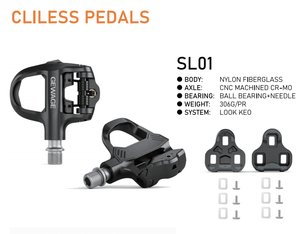 Pedales GEWAGE para Bicicleta de Carretera y Paseo Urbano, Componentes de Nylon con Sistema de <span class=keywords><strong>Calas</strong></span> Autoblocantes y <span class=keywords><strong>Calas</strong></span> de Regalo - Product Image 6