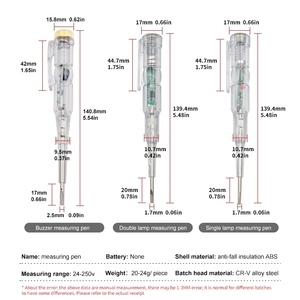 Stylo testeur de tension intelligent DIY OEM, détecteur de puissance par induction sans contact, stylo tournevis électrique, sonde, indicateur de circuit - Product Image 6