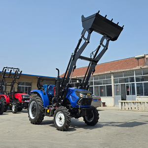 Tracteur agricole miniature 4x4 pas cher avec tondeuse à gazon, remorque forestière avec grue, chargeur de tracteur, pelle rétrocaveuse - Product Image 3
